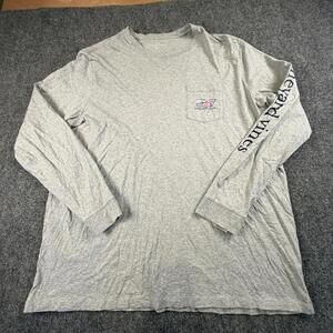 Vineyard Vines Men's Long Sleeve Shirt Size 2XL Gray #1210